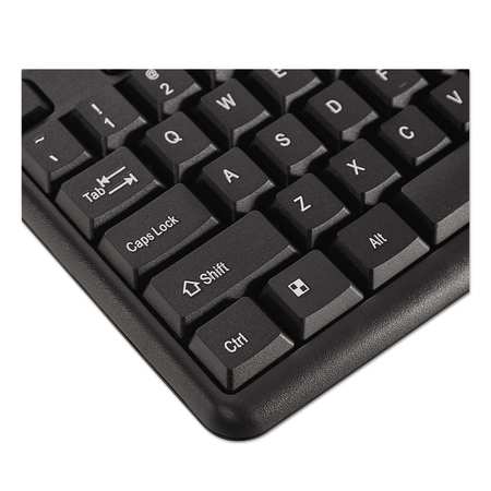 Innovera Slimline Keyboard, USB, Black IVR69201